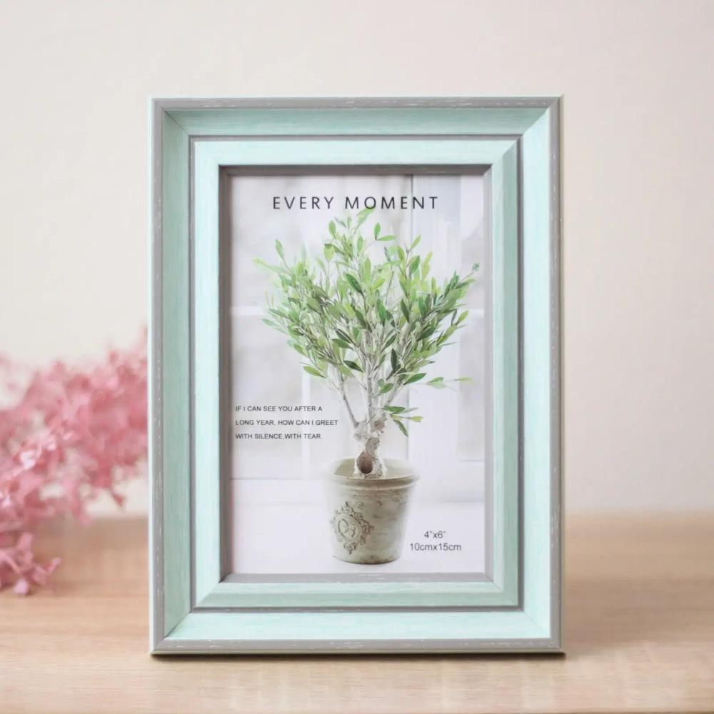 Фоторамка 10*15см «Женева» зелёная дымка, пластик