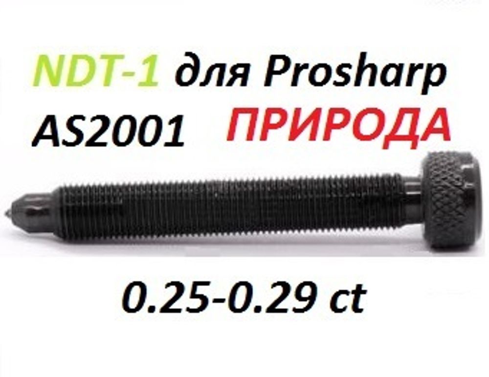 Алмазный карандаш NDT1 на Prosharp AS2001 L80mm 0,25-0,29ct ПРИРОДНЫЙ АЛМАЗ