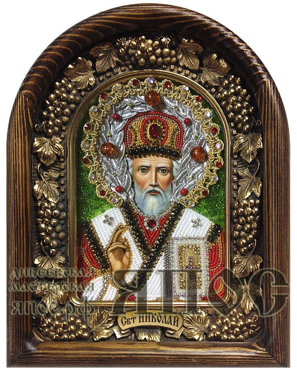 Икона Николай Чудотворец бисер