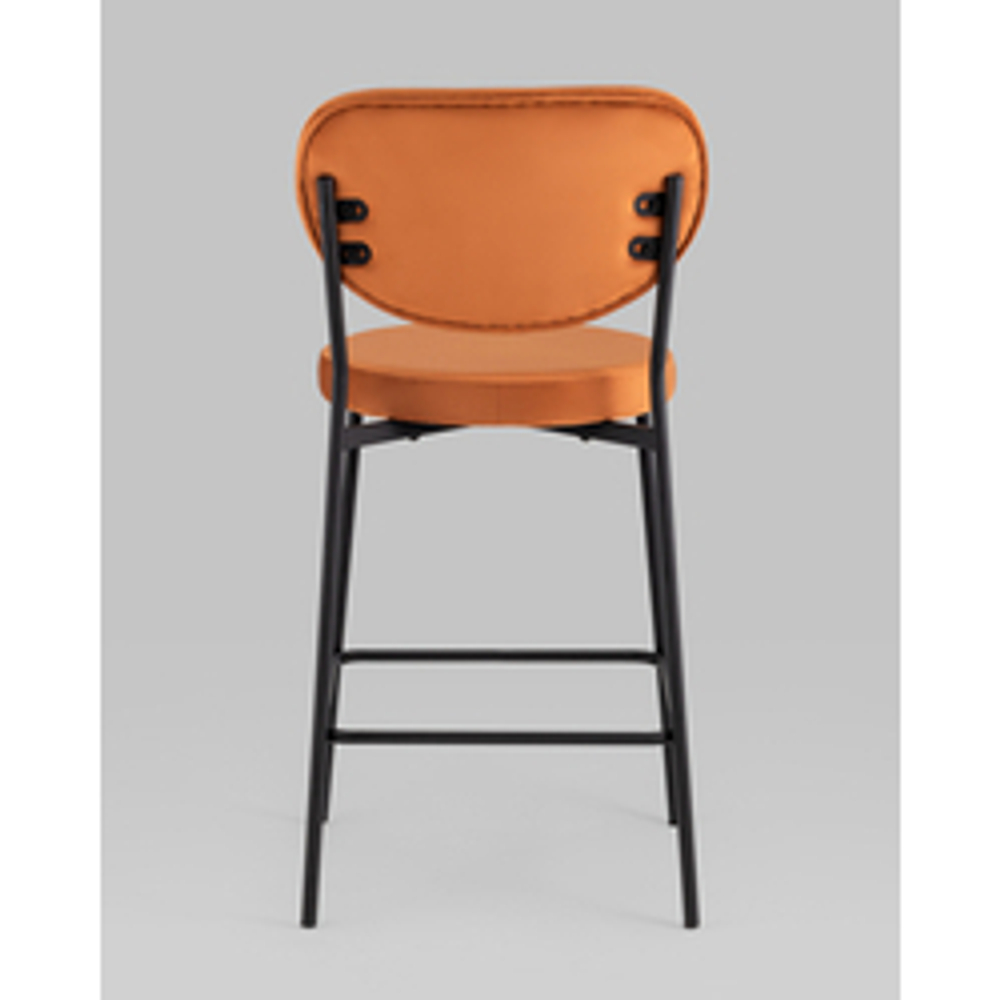 Стул полубарный Барбара NEW велюр терракотовый 2 шт.