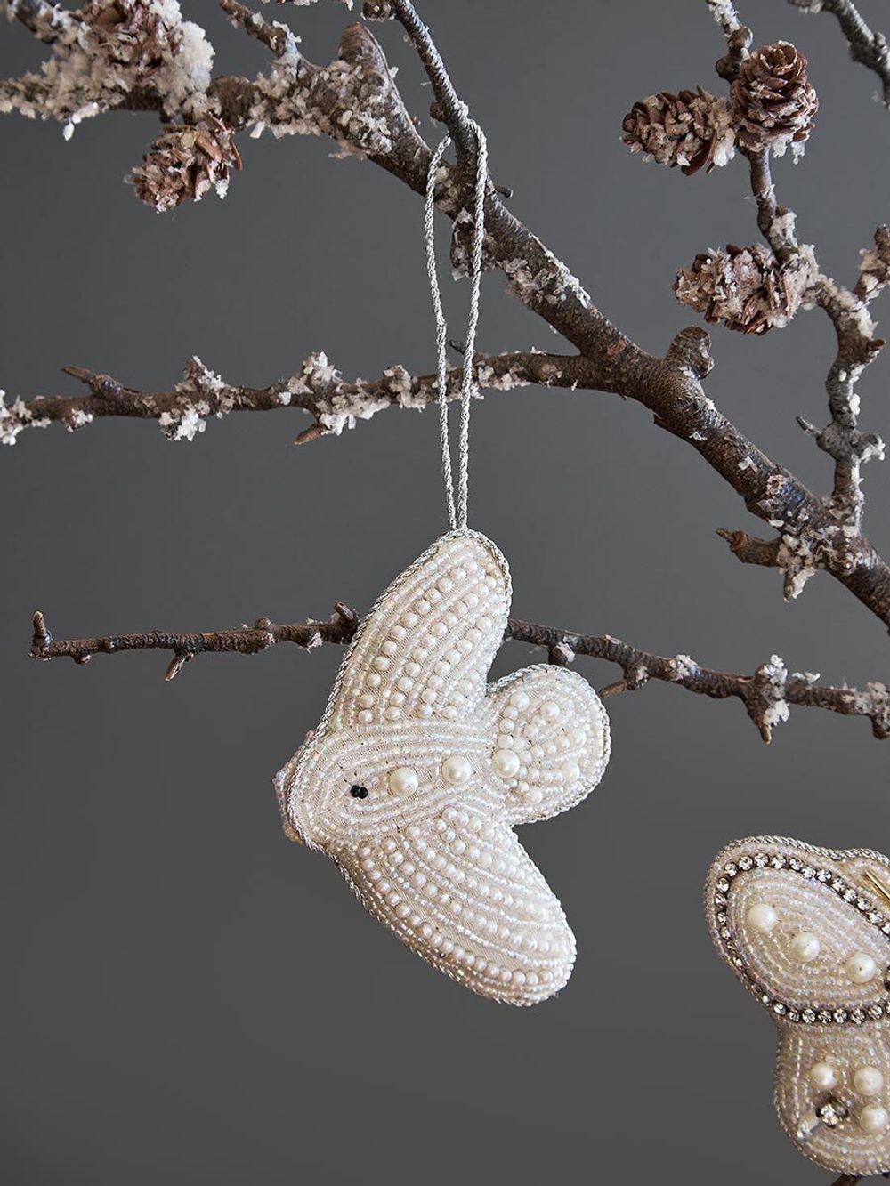 Набор елочных украшений Christmas pearls из коллекции New Year Essential, 4 шт.