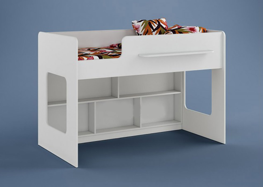 Кровать-чердак КарИВи Л-22 Белый