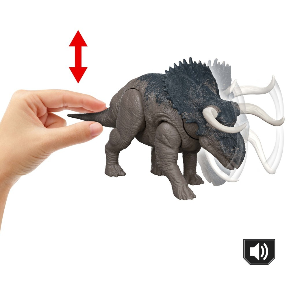 Jurassic World - Ревущий динозавр Насутоцератопс со звуком JGC81