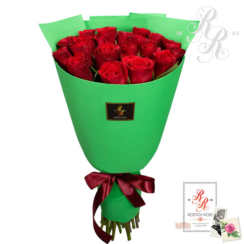 21 красная роза фоамиран