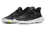 Nike Free RN 5.0 barefoot sports non-slip lightweight low-top running shoes men's black and white