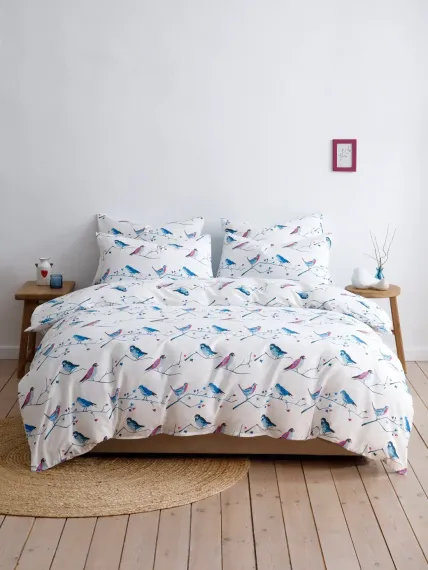 Постельное белье 1,5 спальное Ночь Нежна Birds наволочки 70х70 см