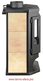 Печь-камин БАВАРИЯ ПРИЗМАТИК с плитой