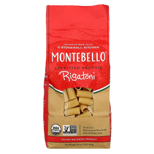 Montebello, Органические ригатони, 454 г (16 унций)