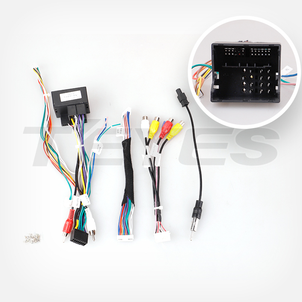 Комплект рамки с разъёмами 9" VW Touareg 2002-2010 с кнопками - Car-Smart 7081F2