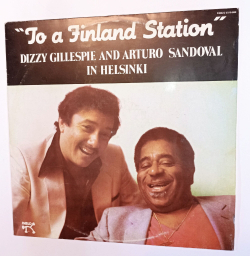 Винтажная виниловая пластинка LP Dizzy Gillespie And Arturo Sandoval To A Finland Station (Куба 1983)