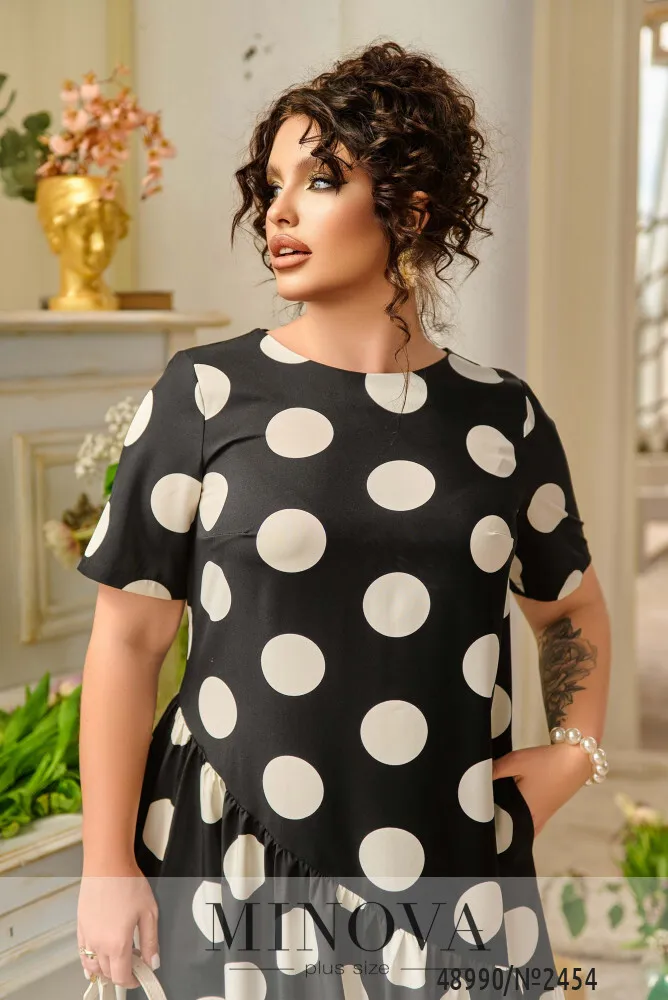 Платье 2454-черный Minova