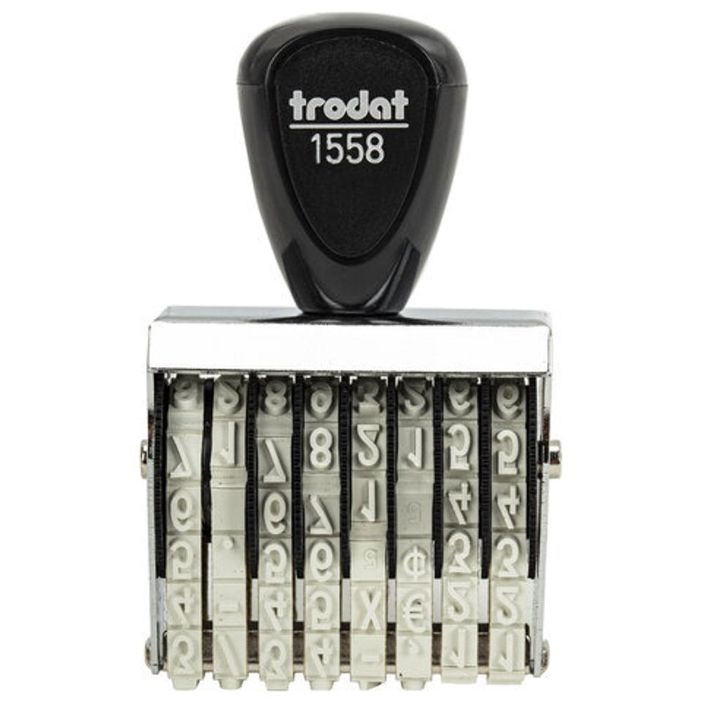 Нумератор ручной ленточный, 8 разрядов, оттиск 38х5 мм, TRODAT 1558, 86111