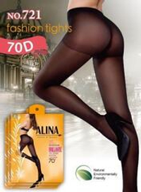 Эластичные колготки с шортиками ALINA 70 дэн 60 шт.