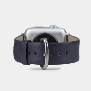 Ремешок кожаный для Apple Watch 42/44mm Classic синего цвета