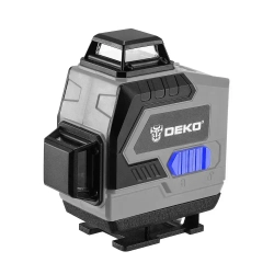 Уровень лазерный самовыравнивающийся DEKO DKLL16 в кейсе со штативом 1,2 м (16 линий, зеленый луч, 2 АКБ)