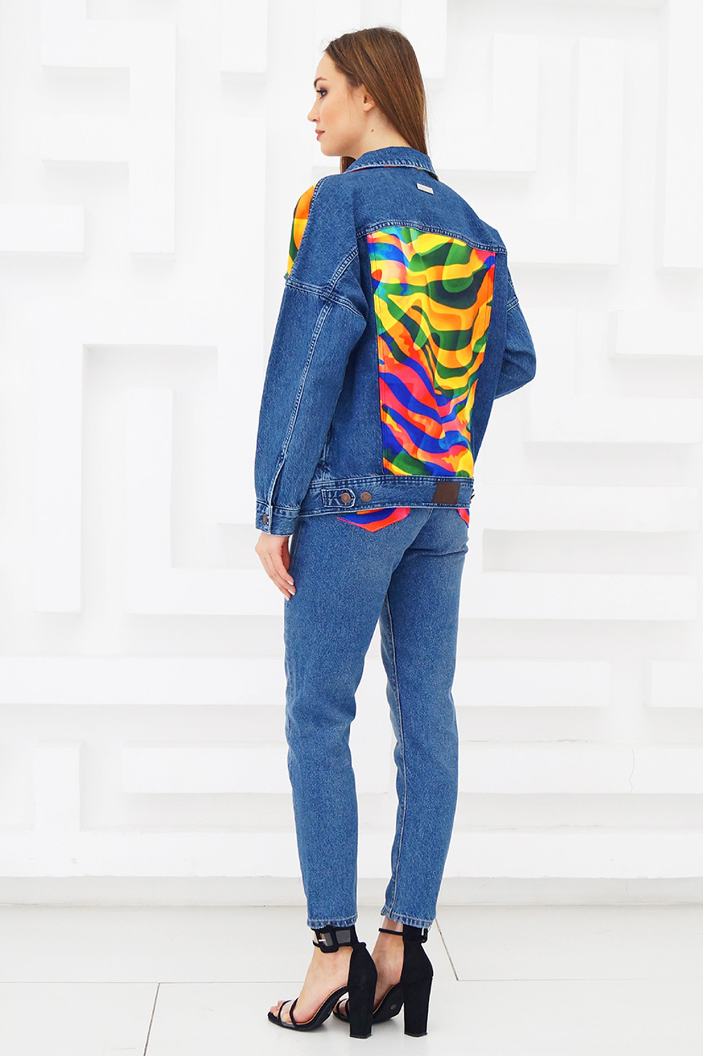 LIGVIANNI Джинсовая куртка Denim Jacket Zebra