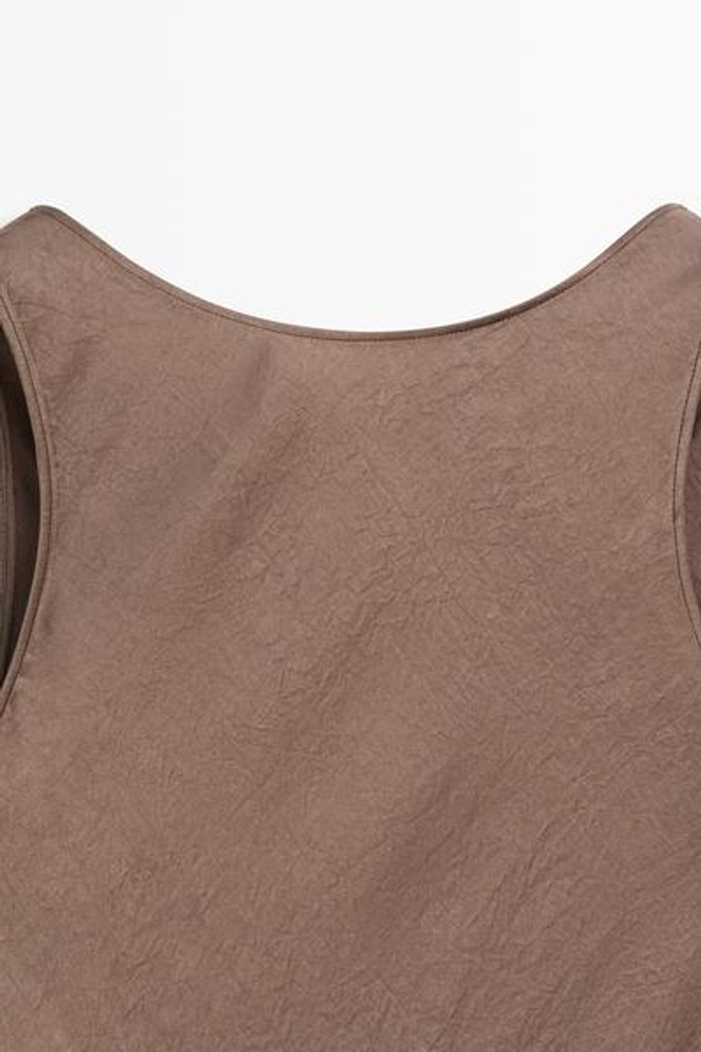 Massimo Dutti Длинное струящееся платье из сатина, тоффи