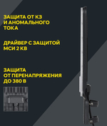 Светильник светодиодный консольный IEK LT-DKU1-1011-075-50-K03
