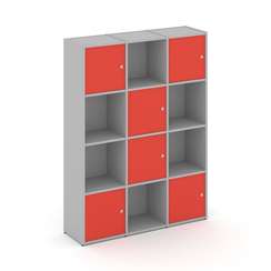 Locker plus Комплект №6 LK.K-006 Серый/Красный 1188*350*1593