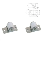 Белые колесики для мебели и дивана неповоротные