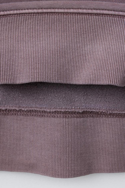 ZARA ТОЛСТОВКА С НАДПИСЬЮ И ЭФФЕКТОМ ПОТЕРТОСТИ, СЛИВОВЫЙ