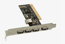 Сетевой контроллер PCI на USB, ExeGate EXE-352 4 USB-A внешних и 1 USB внутренний VT6212L