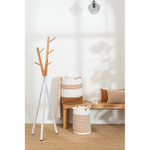 Вешалка напольная Bergenson Bjorn Amundsen, 172 см, белая/натуральное дерево