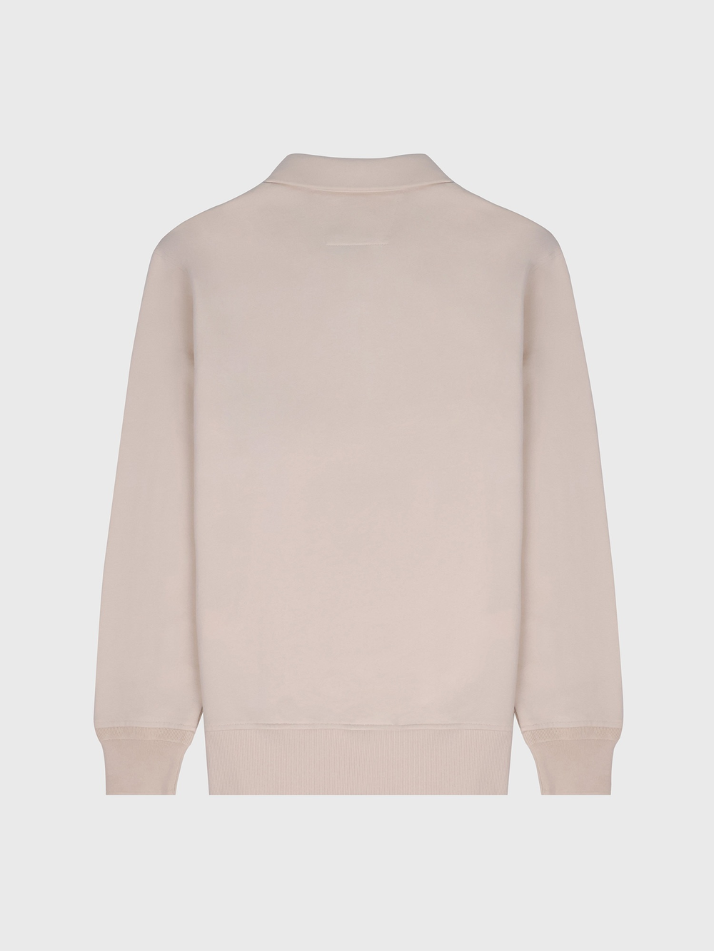 Свитшот на молнии C.P. Company Logo Diagonal Raised Fleece Half Zip Pistachio Shell - Beige