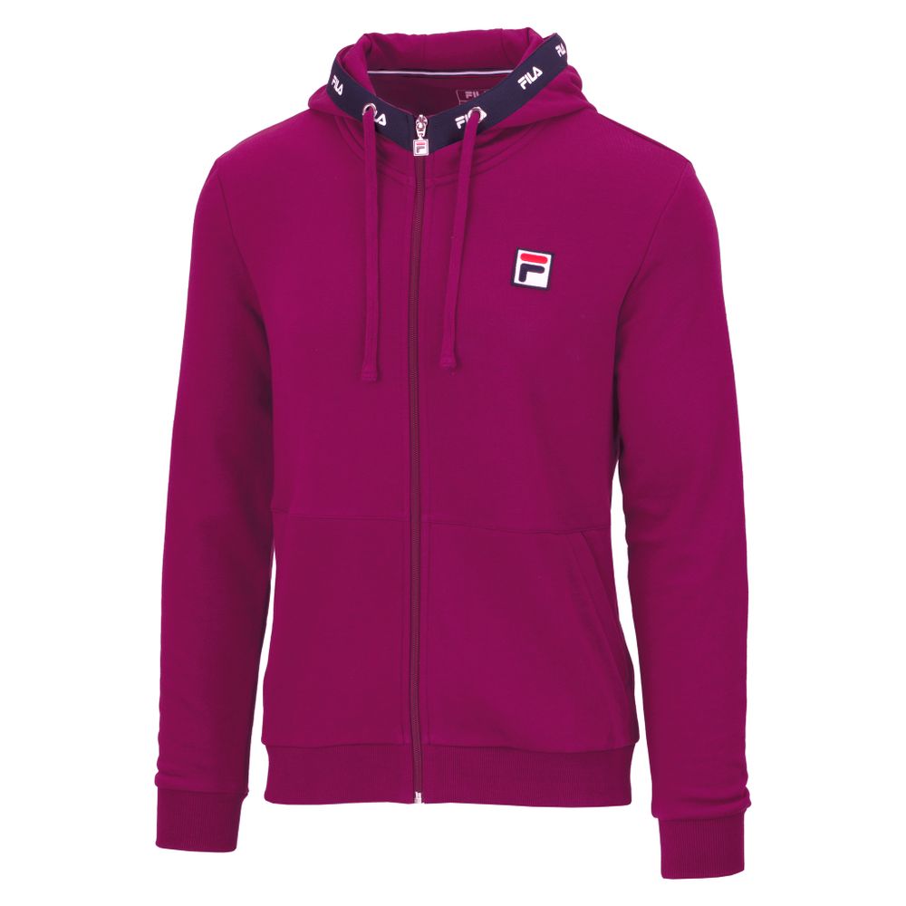 Мужская теннисная кофта Fila Sweatjacket Benny M - magenta purple