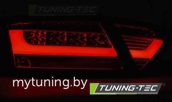 Задние фонари red white led bar для Audi A5 coupe