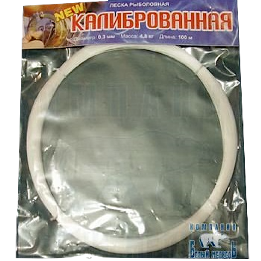 Леска Монофильная в мотках Сечение 100м (Клинская) -