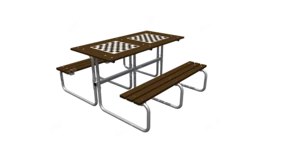 Стол уличный со скамьями