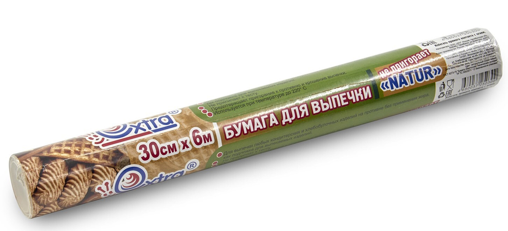 Бумага для выпекания 30 см. х 6 м. "EXTRA NATURЕ" (1/60шт)