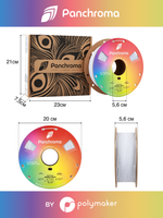 Пластик Polymaker Panchroma Matte PLA 1,75mm, 1kg Marble White