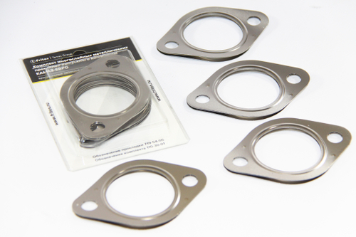 Набор прокладок коллектора КАМАЗ (выпускного) 3-сл. металл, из 4-х шт.(719-54-05), взаимозам (7403.1008027, 7403-1008050) (ФРИТЕКС) ( ОЕ 110-30-01 )