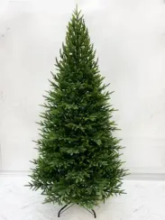 Искусственная ель Королевская стройная зеленая 215 см., 100% литая хвоя, TDL (70028)