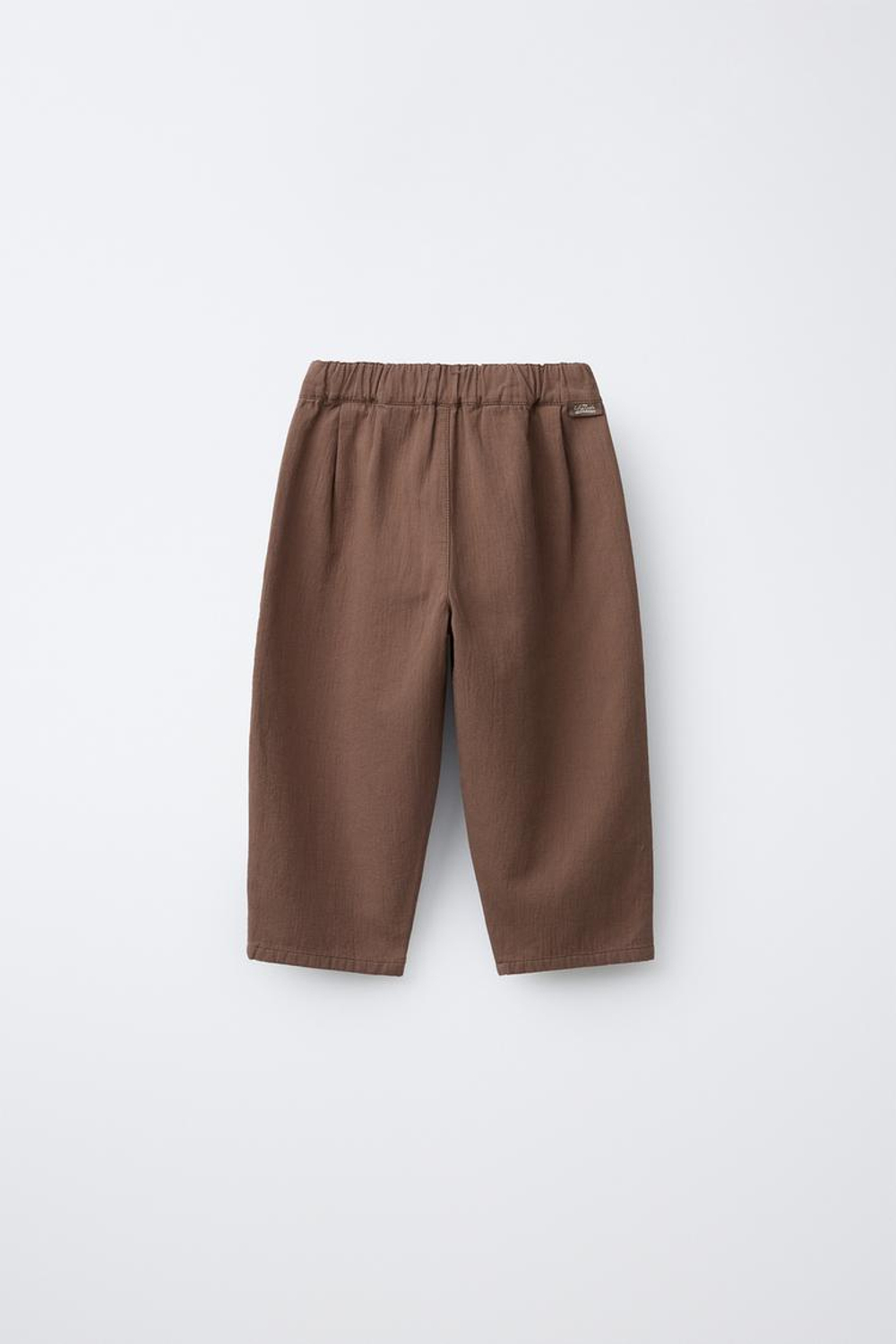 ZARA БРЮКИ STRAIGHT FIT С КАРМАНАМИ, КОРИЧНЕВЫЙ