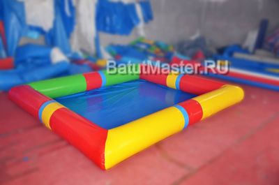 Бизнес-набор: Бассейн 6*6 м (1 шт), Водный шар ТПУ (3 шт), насос (1 шт)