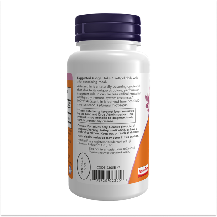 Астаксантин, Astaxanthine 4 mg, 90 желатиновых капсул 2