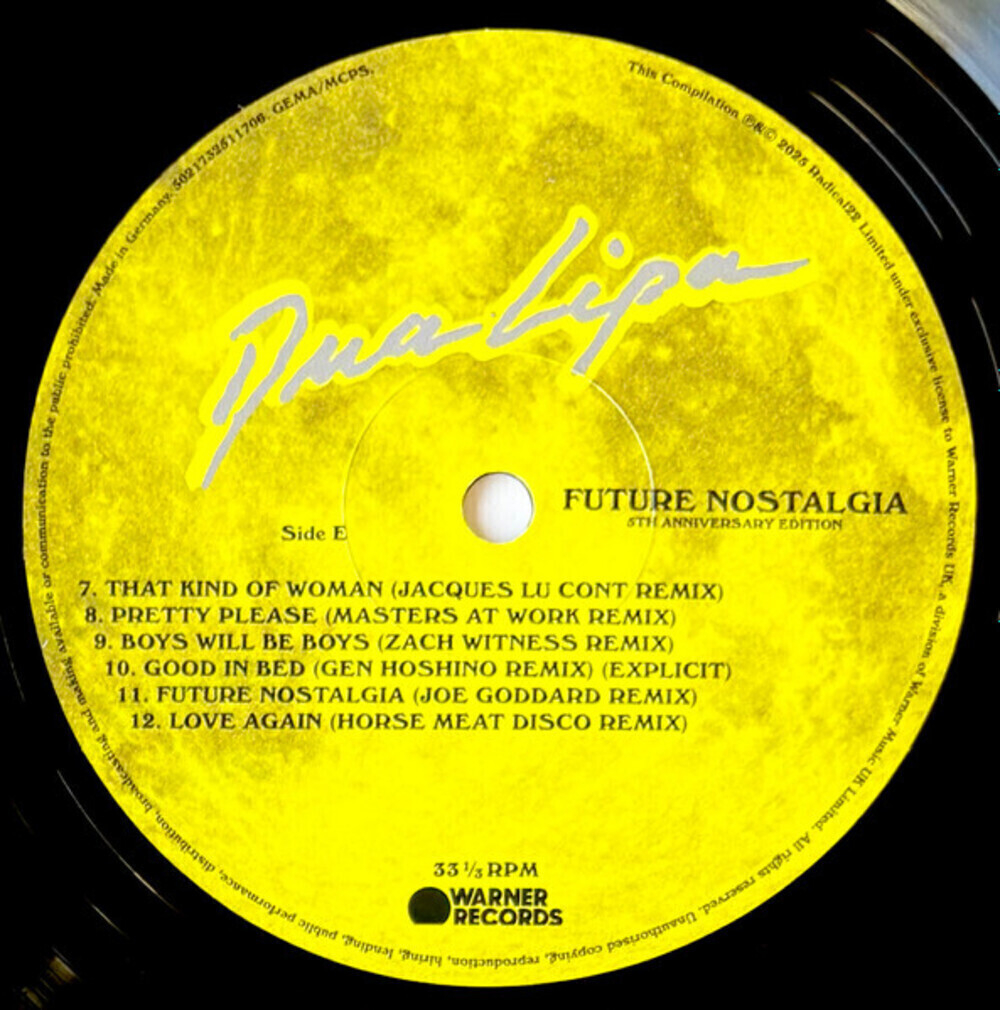 Dua Lipa / Future Nostalgia (5th Anniversary)(Coloured Vinyl)(3LP)