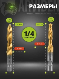 Метчики по металлу набор