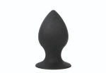 Чёрная анальная пробка Sex Expert - 7 см. (Цвет: черный)