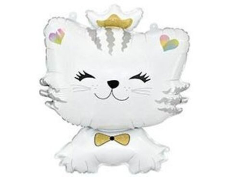 Шар фигура фольга 71см. Котенок