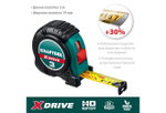 Рулетка строительная измерительная 3м / 19мм KRAFTOOL X-Drive, рулетка с ударостойким обрезиненным корпусом