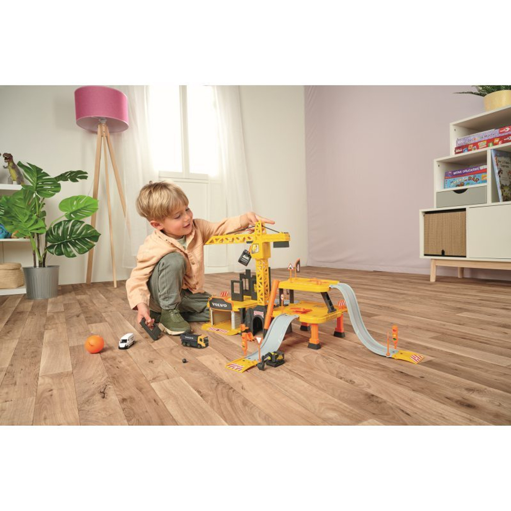 Игровой набор Majorette - строительный комплект Creatix Volvo, 5 машинок 2050032