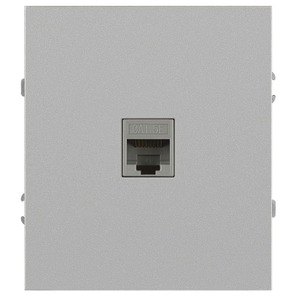 Розетка ЭРА Arktik 16-3107-03 информационная RJ45 алюминий | Эра Arktik