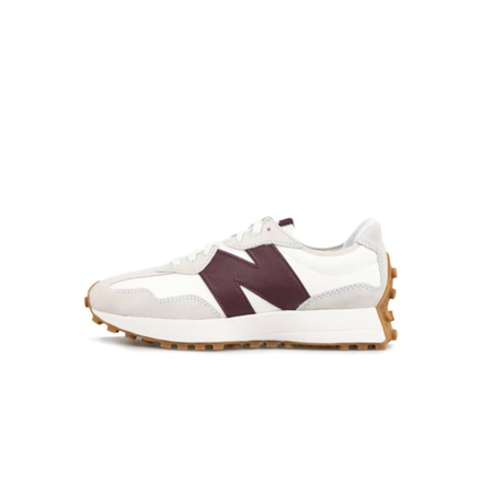 New Balance 327 White Dark Red