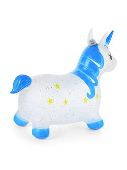 Прыгун Лошадка со светом и звуком цвет синий (00-2040-2)