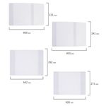 Набор обложек для начальных классов 15 шт., 221х460-2 шт.унив., 241х450-3 шт.унив., 271х420-8 шт, 292х442-2 шт, ПВХ 110мкм, BRAUBERG, 271263