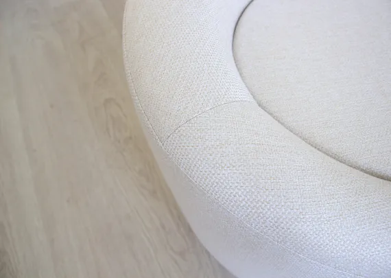 Пуф E5.3 (молочный, рогожка)